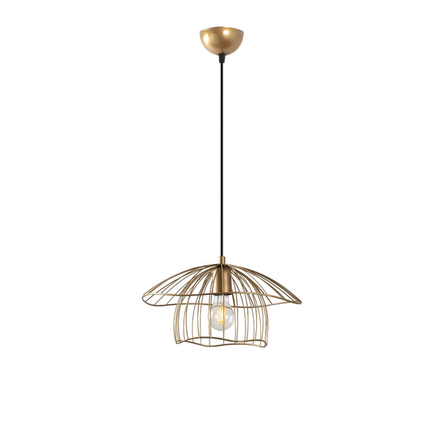 Lotus Tel Metal Tekli Sarkıt - Altin