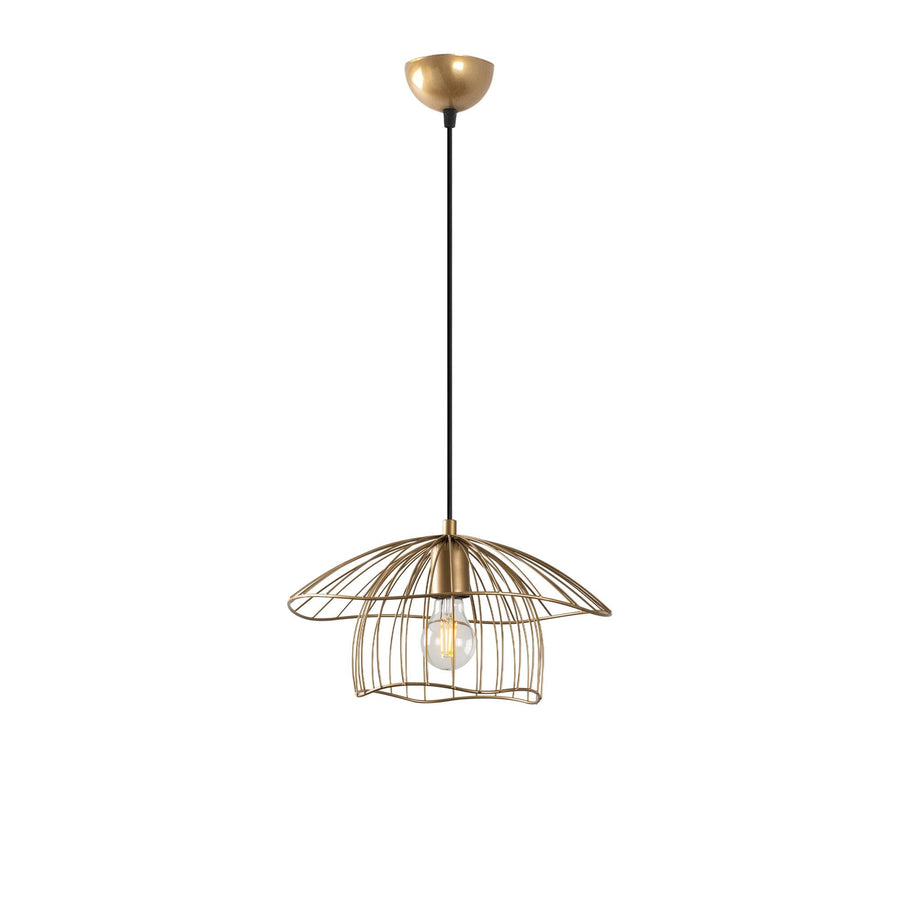 Lotus Tel Metal Tekli Sarkıt - Altin
