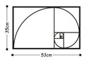 Fibonacci Spiral Metal Duvar Panosu - Siyah