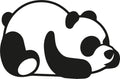 Panda Modern Metal Duvar Panosu - Siyah