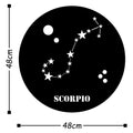 Scorpio Burcu Metal Duvar Panosu - Altin