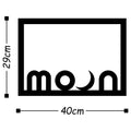 Moon Yazili Metal Duvar Panosu - Bakir