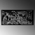 Guernica Kübist Metal Duvar Panosu - Siyah