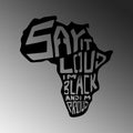 Afrika Haritasi Yazi Metal Duvar Panosu - Siyah