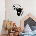 Afrika Safarisi Hayvan Metal Duvar Panosu - Siyah