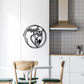 Made With Love Metal Duvar Panosu - Siyah
