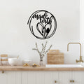Made With Love Metal Duvar Panosu - Siyah