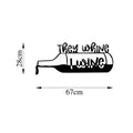 They Whine I Wine Metal Duvar Panosu - Siyah