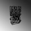 Life is a Journey Metal Duvar Panosu - Siyah