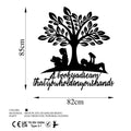 Kitap Agaci A Book is a Dream Metal Panosu - Siyah