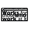 Communication Works Yazılı Metal Duvar Panosu - Siyah