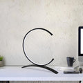 Halka LED Masa Lambası Metal - Siyah