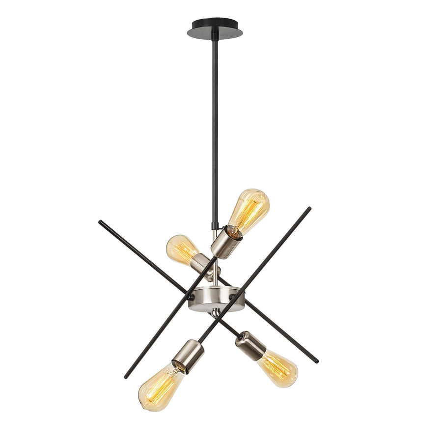 Sputnik Metal Avize Modern - Siyah