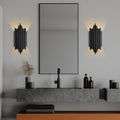 Boru Art Deco Tekli Aplik Modern - Siyah