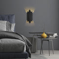 Boru Art Deco Tekli Aplik Modern - Siyah