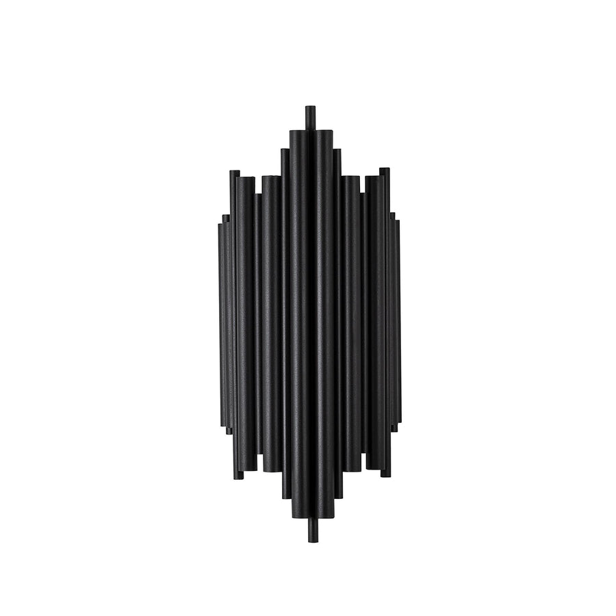 Boru Art Deco Tekli Aplik Modern - Siyah