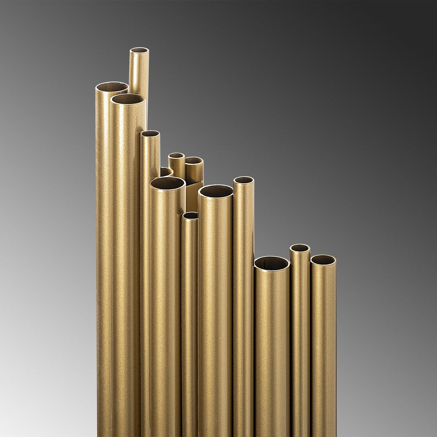 Boru Art Deco Tekli Aplik Modern - Altın