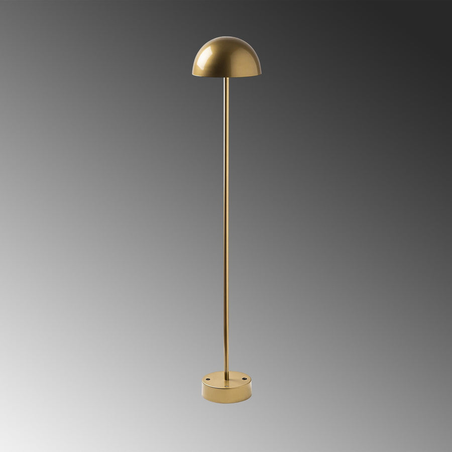Kubbe Şarjlı Metal Lambader - Altin