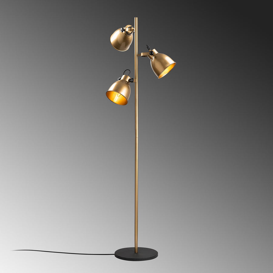 Endüstriyel Metal Lambader Çan - Altin