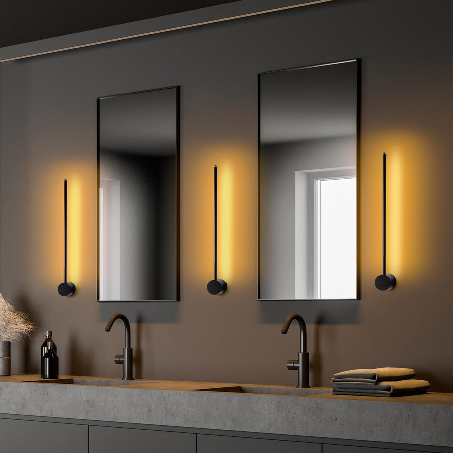 Modern LED Çubuk Aplik Metal - Siyah