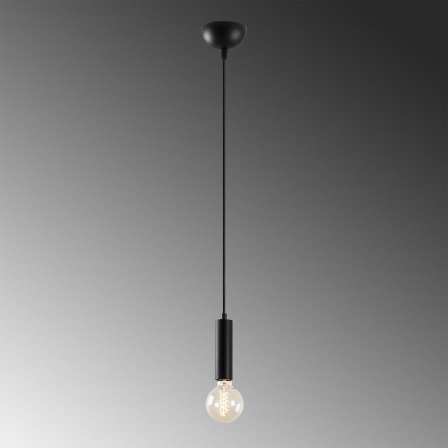 Minimal Metal Tekli Sarkıt - Siyah