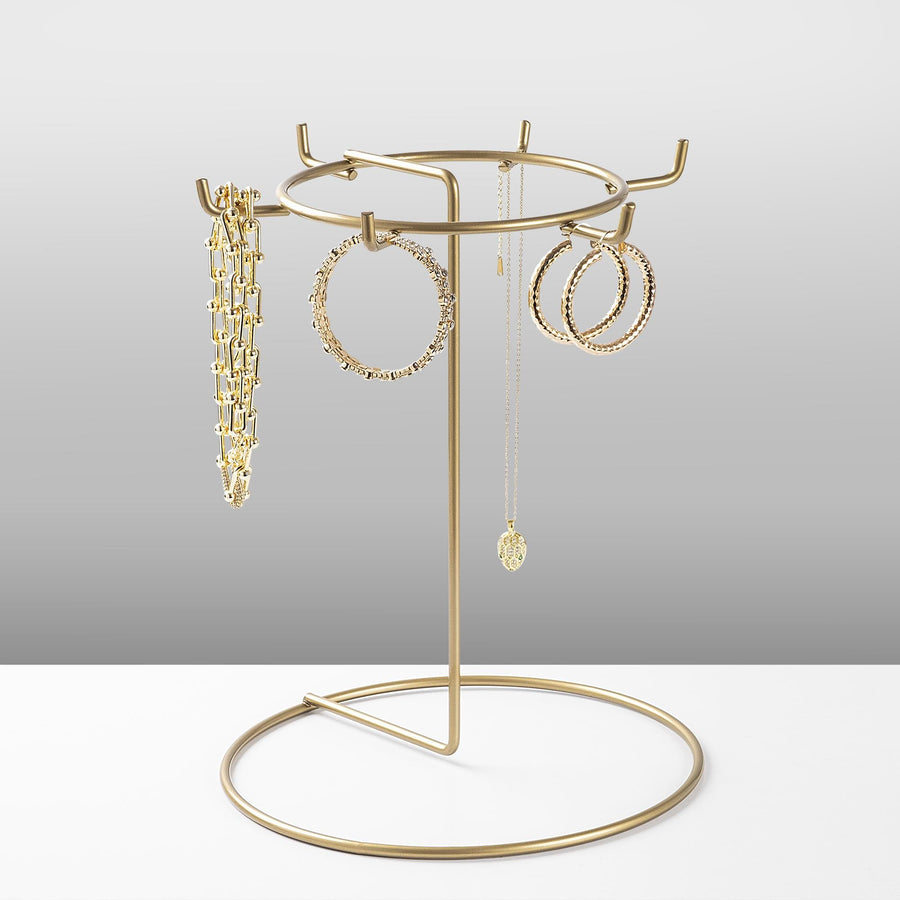 Halka Kancalı Metal Takı Standı - Altin