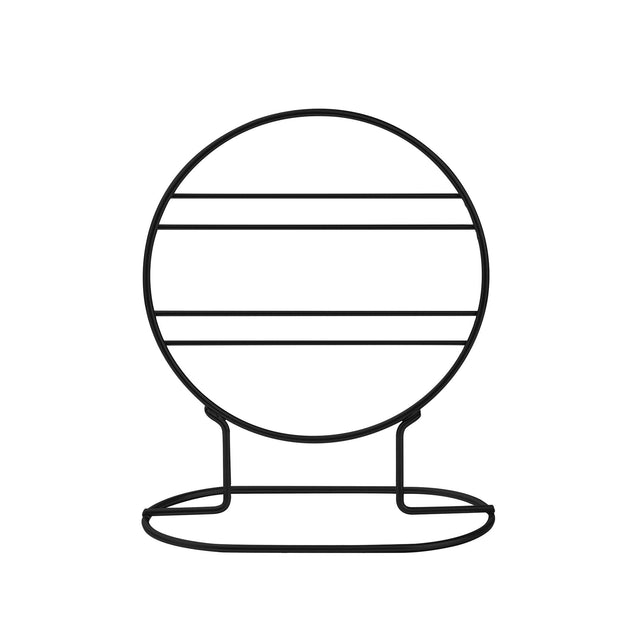 Oval Metal Takı Standı - Siyah