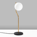 Küre Camlı Modern Masa Lambası - Altın