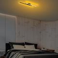 Çift Çubuk Modern LED Avize - Siyah