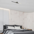 Çift Çubuk Modern LED Avize - Siyah