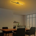 Çift Çubuk Modern LED Avize - Siyah