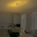Çift Çubuk Modern LED Avize - Altın