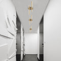 Çift Çubuk Modern LED Avize - Altın