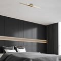 Çift Çubuk Modern LED Avize - Altın