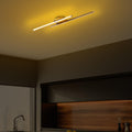 Çift Çubuk Modern LED Avize - Altın