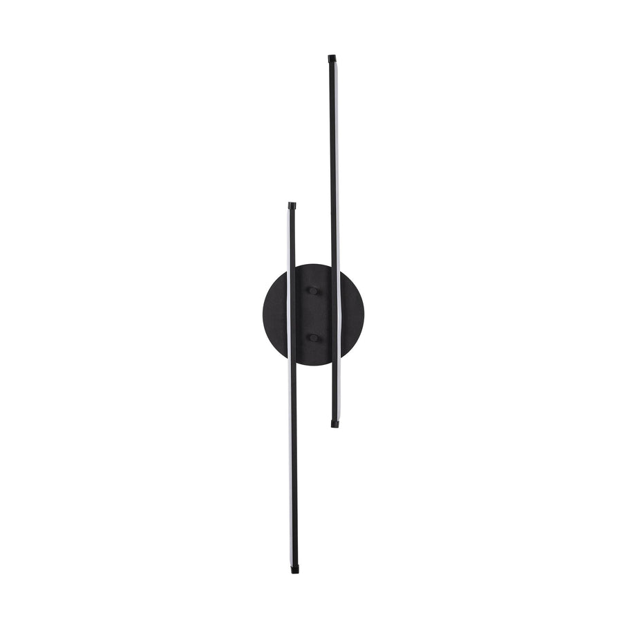 Çift Çubuk Modern LED Aplik - Siyah
