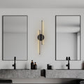 Çift Çubuk Modern LED Aplik - Siyah
