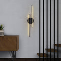 Çift Çubuk Modern LED Aplik - Siyah