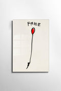 Free Balon Banksy Cam Tablo - Krem