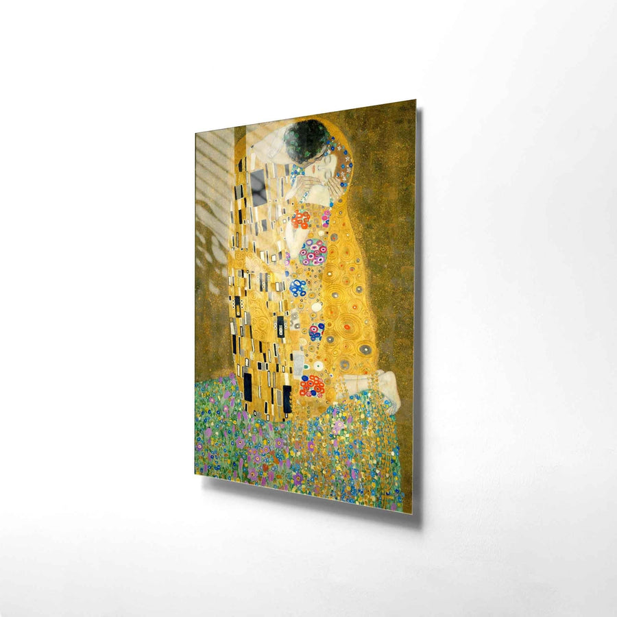Klimt Opucuk Cam Tablo - Altin