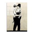 Banksy Opuslar Cam Tablo - Siyah