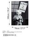 Einstein Love Is The Answer Cam Tablo - Siyah