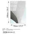 Mimari Altigen Doku Modern Cam Tablo - Beyaz