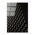 Geometrik Bina Cephesi Cam Tablo - Siyah