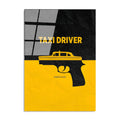 Taxi Driver Film Afiş Cam Tablo - Sari
