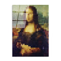 Mona Lisa Piksel Pop-Art Cam Tablo - Cok-Renkli