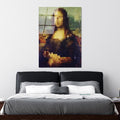 Mona Lisa Piksel Pop-Art Cam Tablo - Cok-Renkli