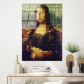 Mona Lisa Piksel Pop-Art Cam Tablo - Cok-Renkli