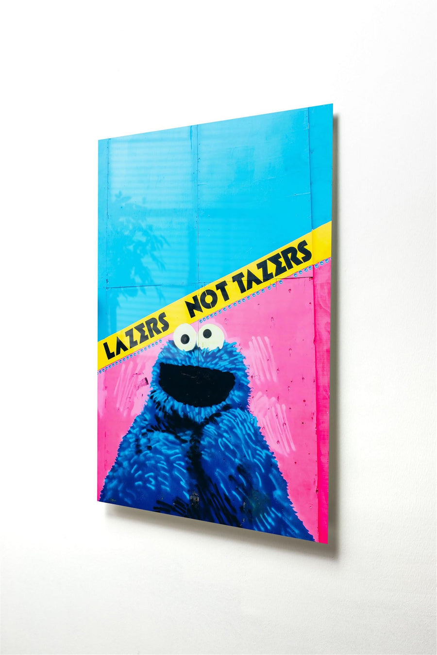 Cookie Monster Pop Art Cam Tablo - Mavi