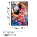 Geisha Graffiti Cam Tablo - Cok-Renkli